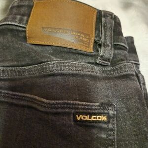 Volcom Men's Black Slim Straight Jeans